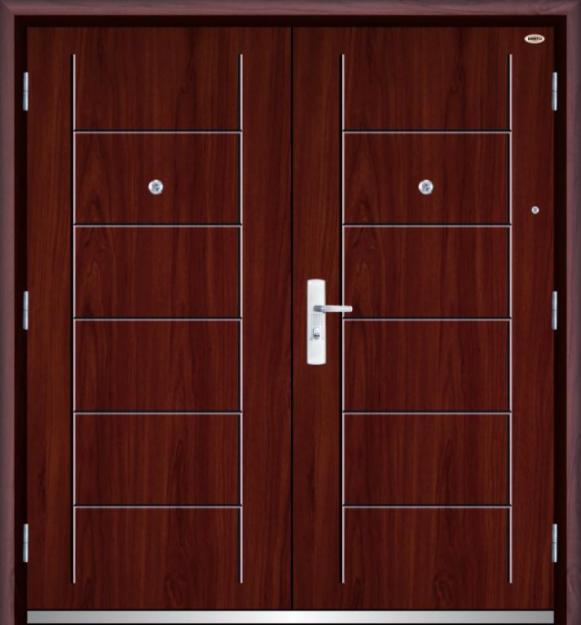 Không gian nào phù hợp với mẫu cửa thép vân gỗ hai cánh