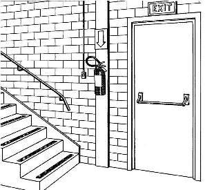 Cửa thoát hiểm 1 chiều