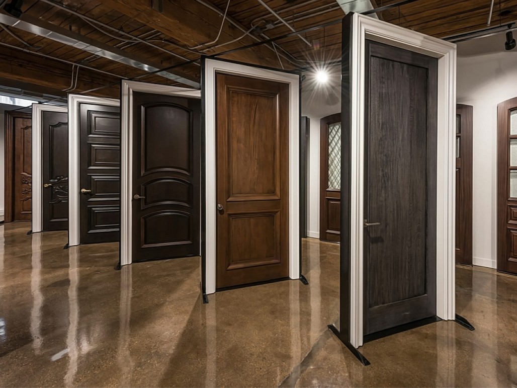 Cửa gỗ công nghiệp HDF Veneer giá rẻ TP HCM