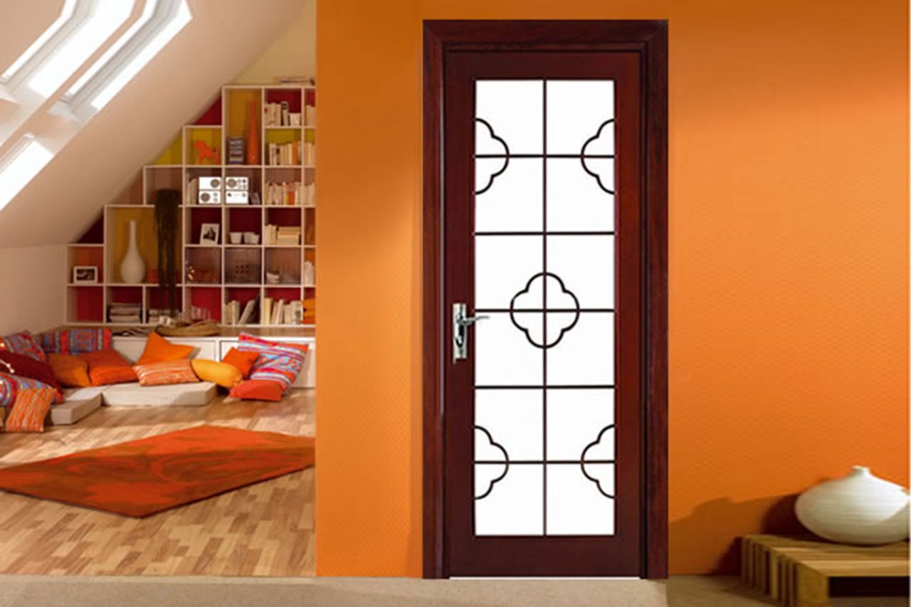 Mẫu cửa gỗ tự nhiên 1 cánh đẹp cao cấp