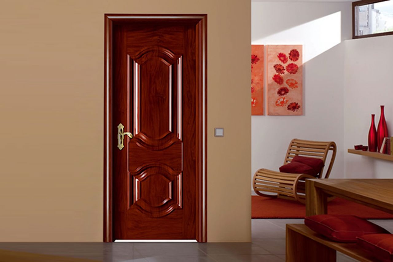 Mẫu cửa gỗ tự nhiên 1 cánh đẹp cao cấp